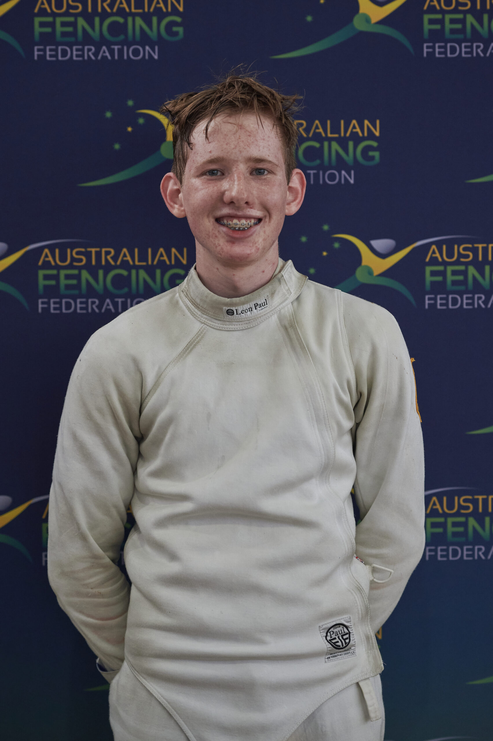 Thomas Deller, winner of the Australian Youth Circuit boys’ epee event.